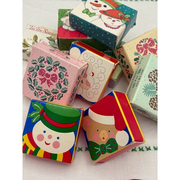 LOT 10 Vintage Avon CHRISTMAS Soaps Mini Guest Bath Stocking Stuffer - Picture 1 of 3